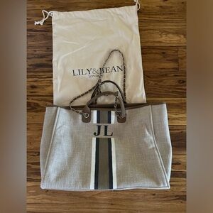 Lily & Bean Canvas Weekender Jumbo bag. EUC